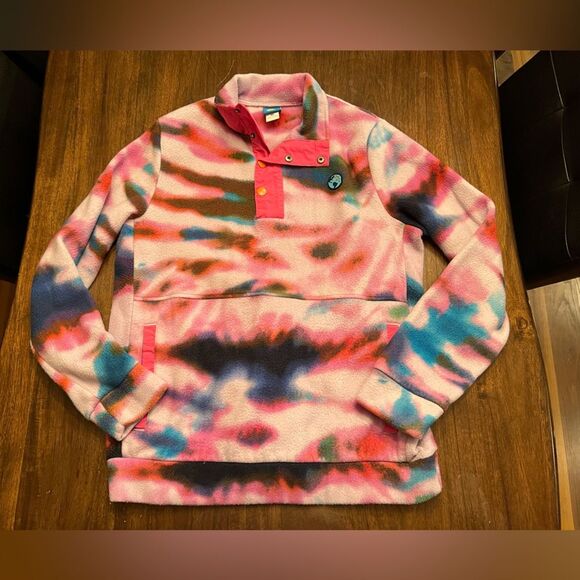 Teenage Tie Dye Tech Fleece Jacket Zumiez - Picture 1 of 4